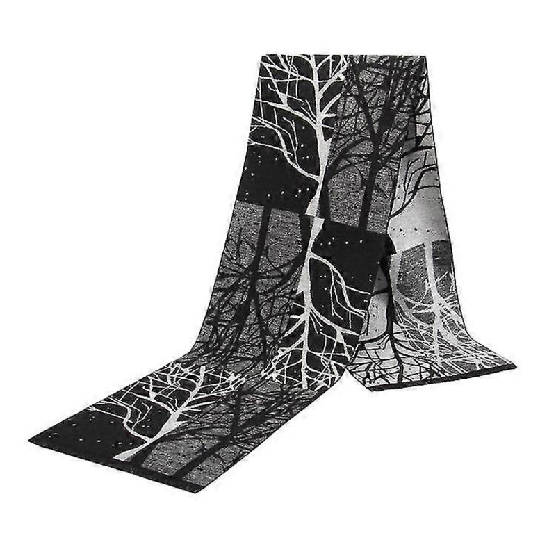 Mens Winter Warm Cashmere Scarf Plaid Tassel Scarf For Men Soft Long Cotton Scarves | Fruugo SG