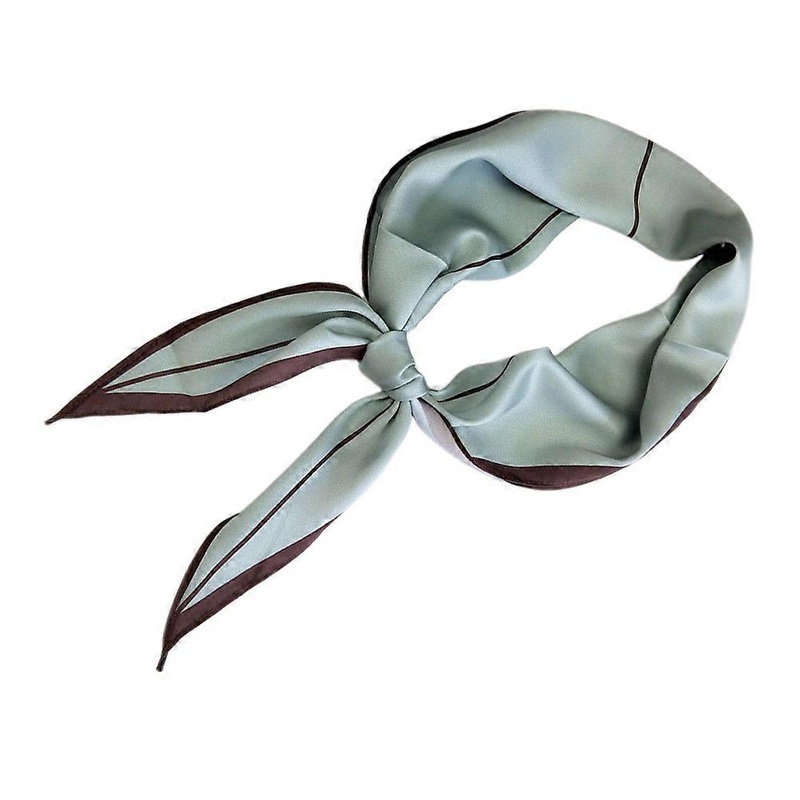 Neck Scarf Women Rhombus Pattern Emulation Silk Warm in Spring Green 118x38cm 1Pack | Fruugo SG