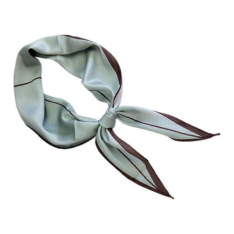 Neck Scarf Women Rhombus Shape Emulation Silk Green 118x38cm Neck Decoration 1Pack | Fruugo SG
