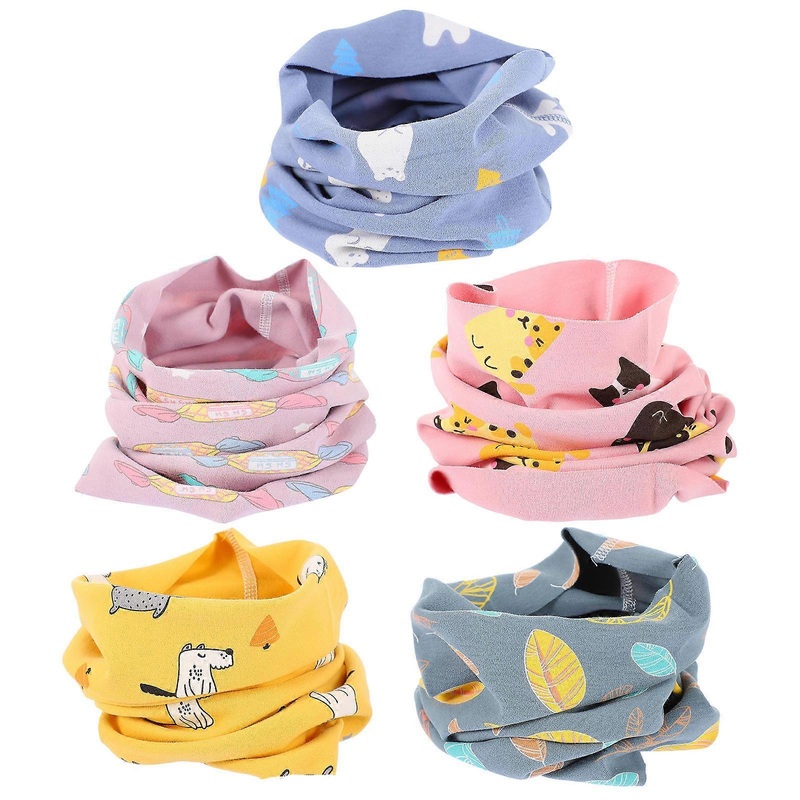 Neck Warmer Scarf Kids Toddler Neck Protection Chunky Fashionable Blue Warm Keeping 5Pcs | Fruugo SG