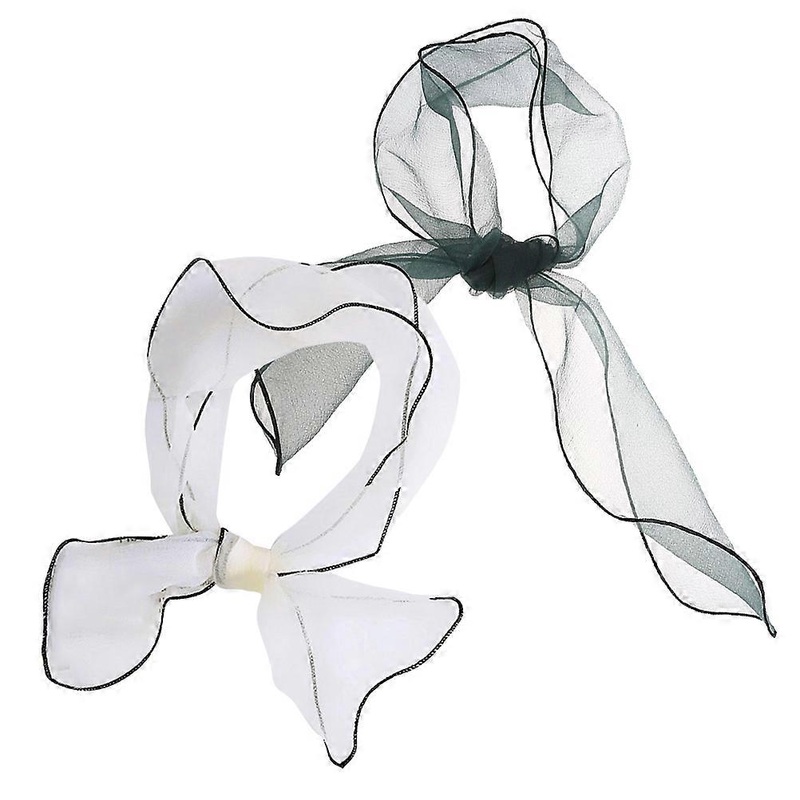 Organza Scarf Stylish present Scarfs Fashion Kerchief Breathable Everyday Use Female 2Pcs | Fruugo SG