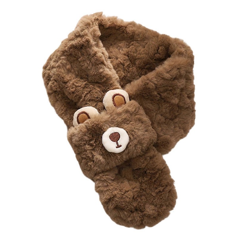 Scarf, Warm, Plush, Bear Pattern | Fruugo SG