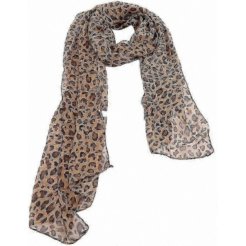Stylish Leopard Print Scarf Soft Lightweight Long Fashion Scarf Elegant Accessory | Fruugo SG