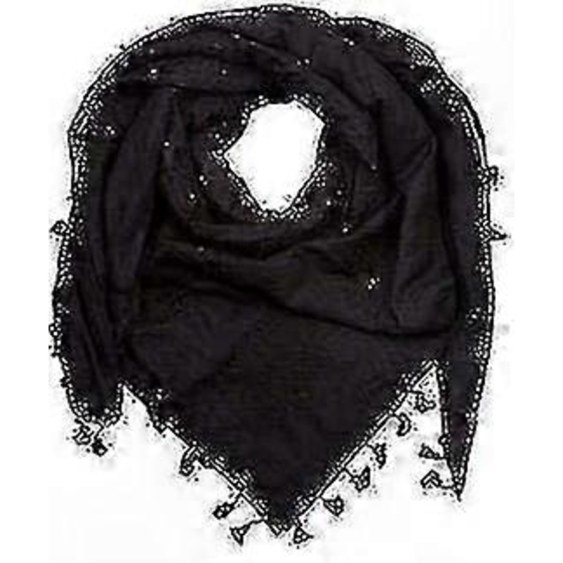 Traditional Keffiyeh Scarf with Tassels – Classic Houndstooth Pattern | Fruugo SG