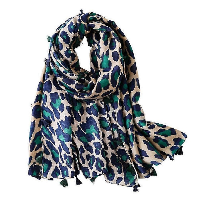 Women Long Style Scarf Dual Cotton Shawl Gift Leopard Scarf Grey-Good | Fruugo SG