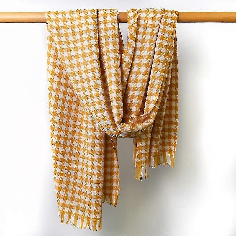 Women’s Scarf Houndstooth Plaid Scarf Imitation Cashmere Warm Shawl With Men’s Scarf | Fruugo SG