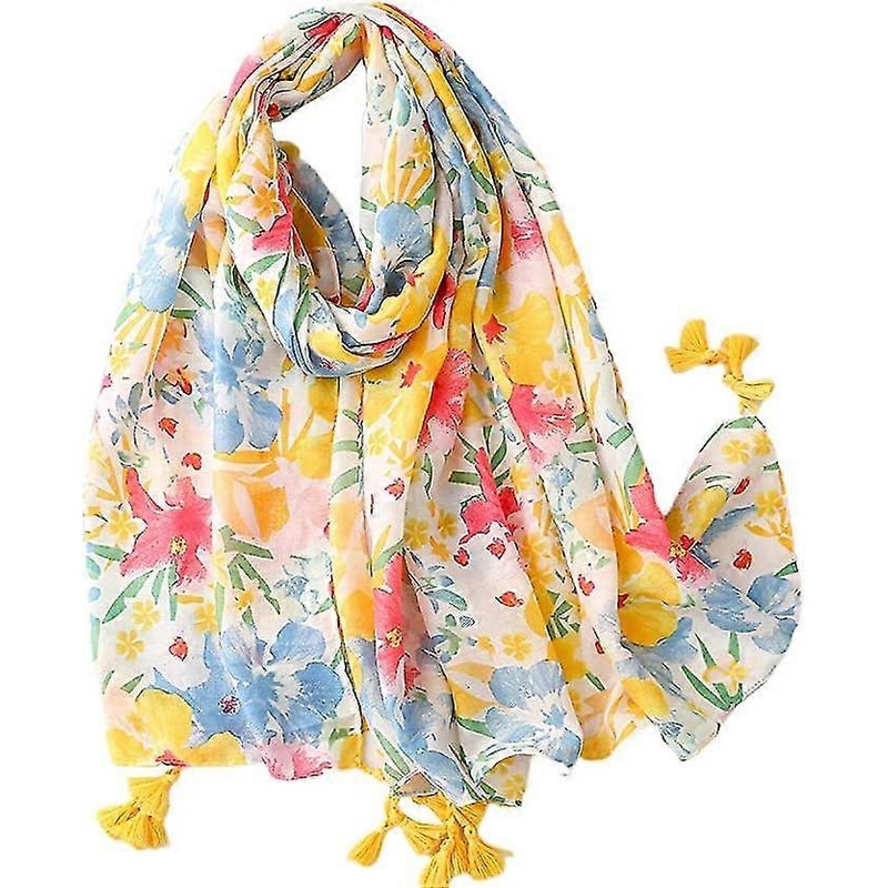 Women’s Scarves & Wraps Fashion Lady Shawl Stole Flower Printed Soft Feeling Lightweight To Any Outfit All Seasons Clothing Accessory(1pcs,colorful) | Fruugo SG