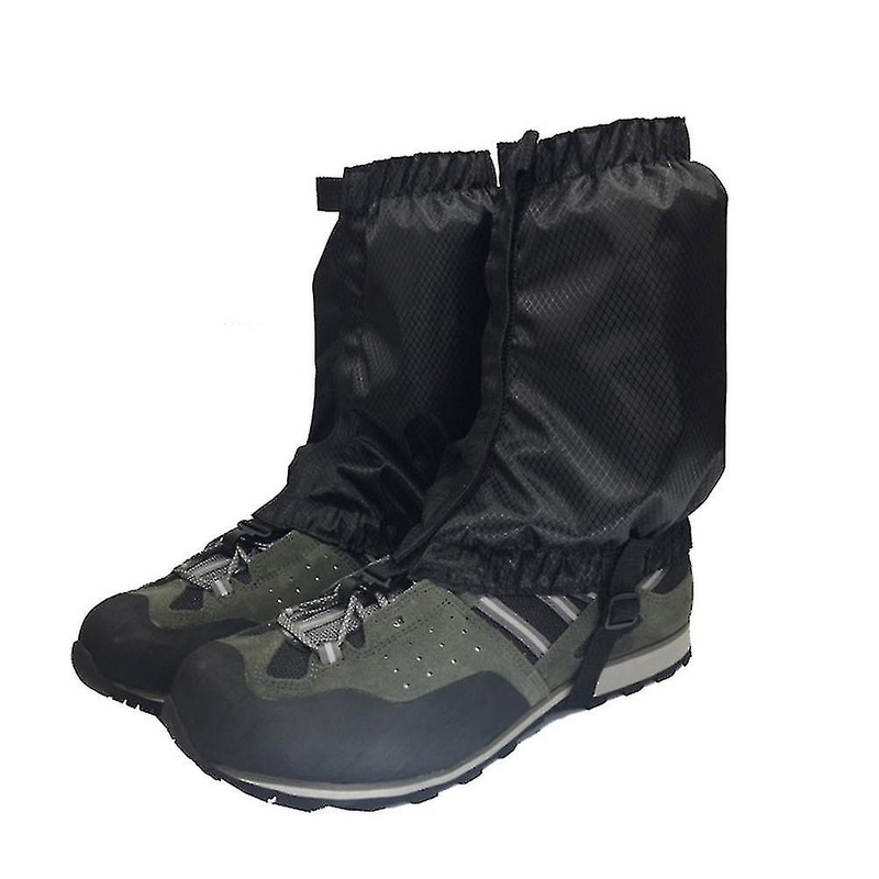 1 Pair Snow Gaiters Lightweight Waterproof Ankle Gaiters For Outdoor Hiking Walking Climbing (black) | Fruugo SG