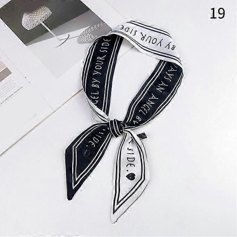 2021 Satin DIY Print Small Scarf Women Riband Handle Bags Scarf Narrow Long Wrist Small Ribbon Fashion Hair Band Scarves & Wraps | Fruugo SG