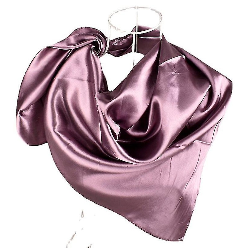35 Elegant Large Silk Touch Solid Satin Square Scarf Wrap | Fruugo SG