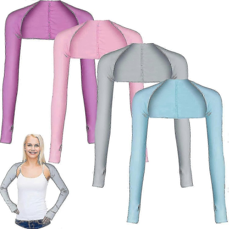 4 Pairs Cooling Shawl Arm Sleeves Sun Protection Fz | Fruugo SG