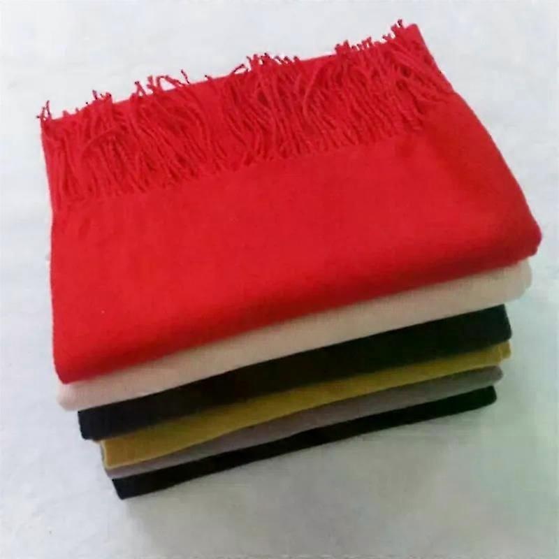 Cashmere Bright Solid Colors Women Scarf Winter Shawl and Wrap Bandana Pashmina Tassel Female Foulard Thick Blanket | Fruugo SG