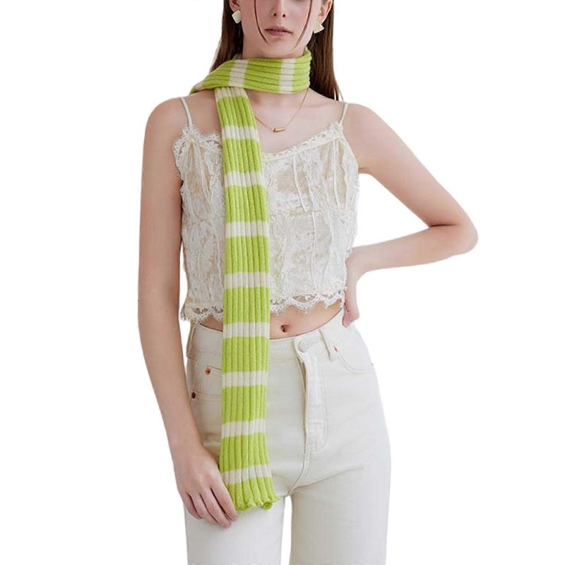 Elegant Multipurpose Scarf Sophisticated Girls Scarf Punk Decorative Scarf for Men and Women  Green | Fruugo SG