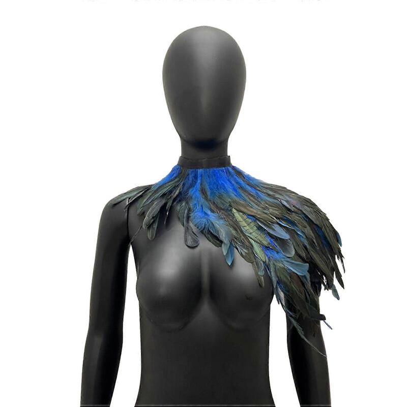 Fake Feather Shrug Shawl Shoulder Wrap Cape Soft Adjustable Retro Gothic Collar Cosplay Party Body | Fruugo SG