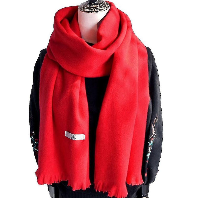 Fashion Cashmere Scarf For Women Men, Large Soft Warm Winter Shawls And Wraps Solid Color Christmas Gift | Fruugo SG
