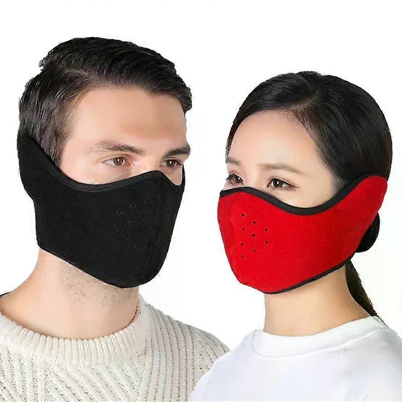 Fashion Winter Half Face Mask Thermal Fleece Ear Mouth Cover Neck Warmer Windproof Cycling Snowboard Ski Hiking Sport Scarf | Fruugo SG