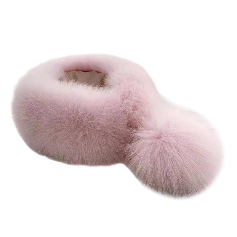 Furry Plush Scarf for Women Teens Winter Thicken Warm Neck Wrap All Matching Shawl Cold Weather Casual Wear Shawl Scarf  Pink | Fruugo SG