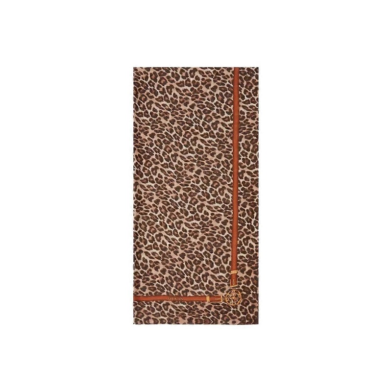 Guess Animal Scarf Women Leopard | Fruugo SG