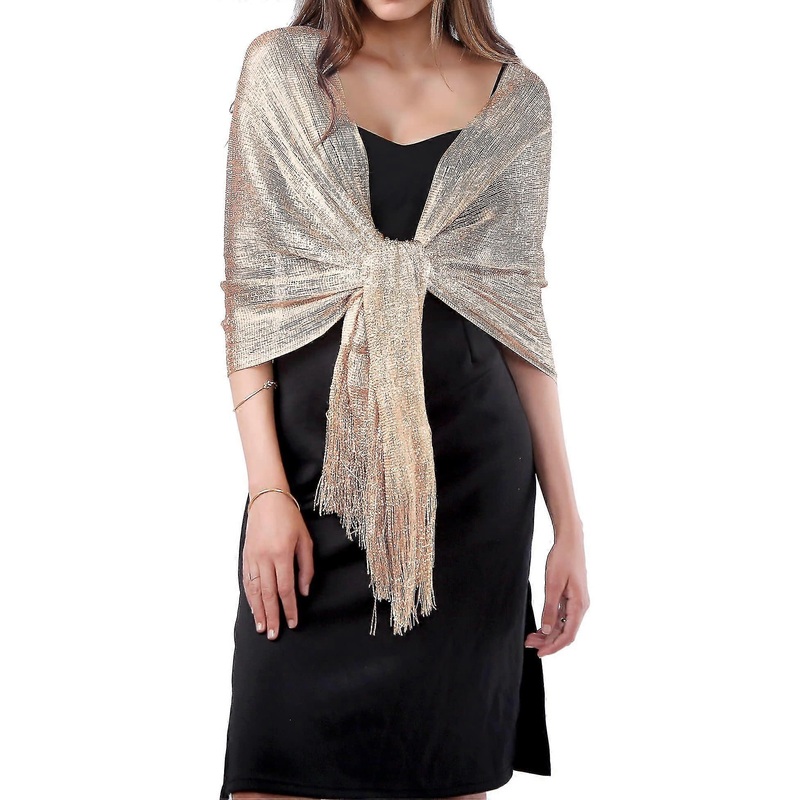 Missshorthair Women’s Sparkle Shawls And Wraps With Buckle For Wedding Party | Fruugo SG