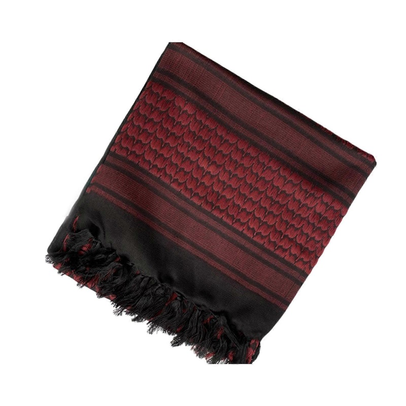 Religious Adult Keffiyeh Headscarf Turban Jacquard Pattern Arab Scarf Outdoor Headscarf for Male Cycling Hair Accessory  black red | Fruugo SG