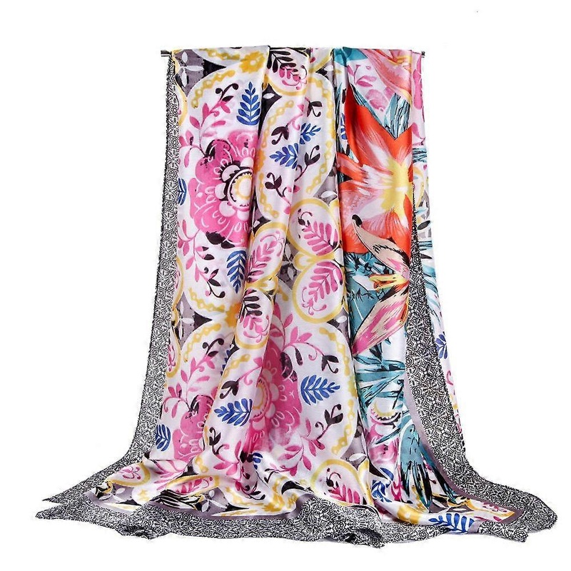 Silky Scarf Thin Lightweight Wraps Oversized Satin Scarf for Lady | Fruugo SG