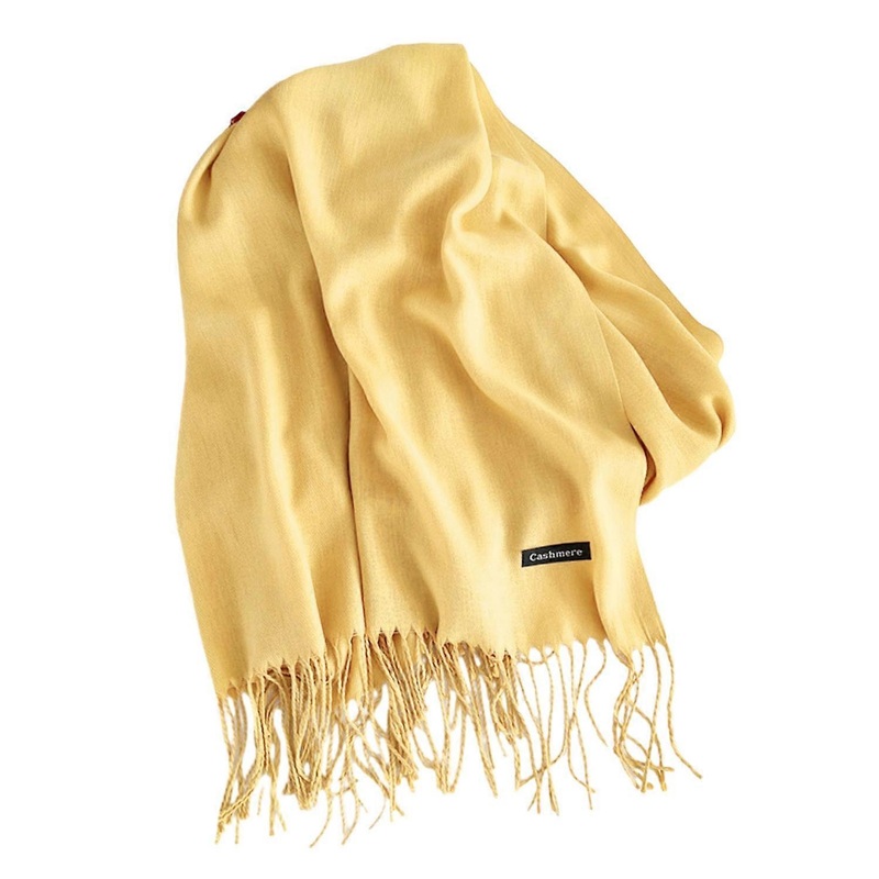 Women Fall Winter Scarf Thickened Solid Color Tassel Decor Warm Soft Cozy Wide And Long Neck | Fruugo SG