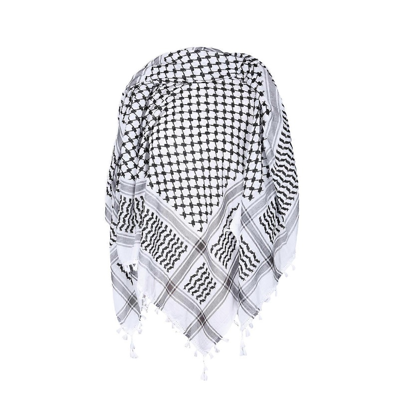 Arab Scarf Jacquard Pattern Adult Tactically Shemagh Scarf Outdoor Tactically Keffiyeh Headscarf Multi Purpose Headscarf  White | Fruugo SG