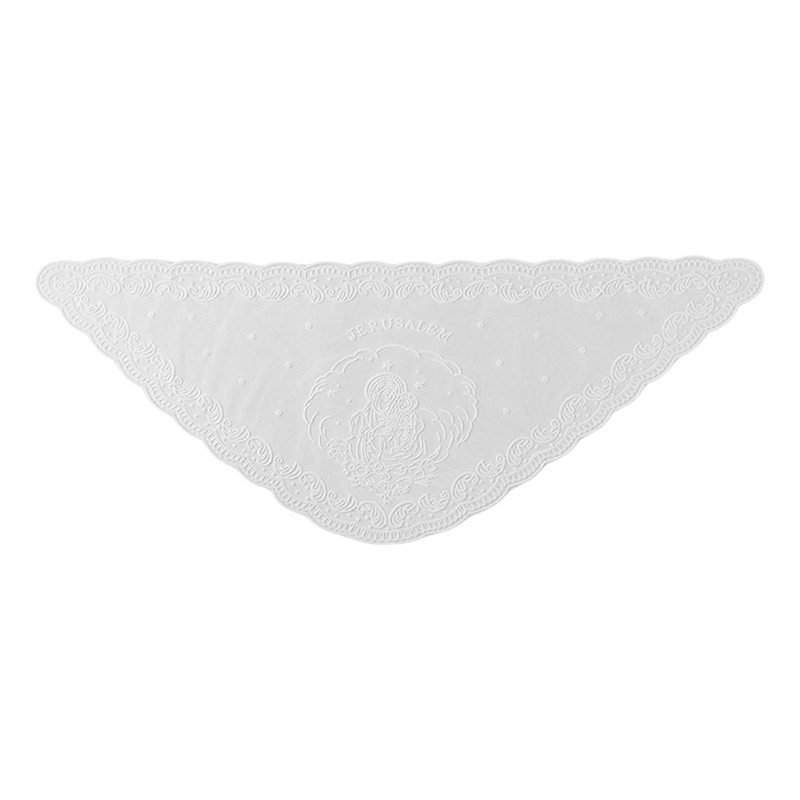Catholic Scarf Shawl Comfortable and Breathable Catholic Triangular Scarf for Devout Believers and Styled Enthusiasts  White | Fruugo SG