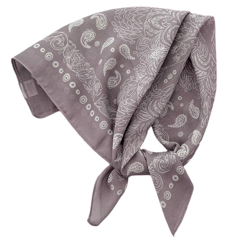 Colourful Paisleys Bandana Neckerchiefs Men Women Cashew Print Handkerchief for Stylish Individuals  Gray green | Fruugo SG