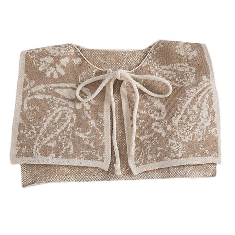 False Collar For WomenFalse Collar For Women Women Detachable Collar Necklace Knitted False Collar Woman Lace Up Bows  Cashew Khaki | Fruugo SG