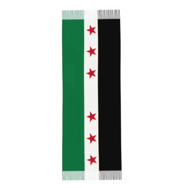 Large Syrian Arab Republic Flags Scarf for Adult Unisex Fringed Shawl Wrap for Islamic Faith and Middle Eastern Culture | Fruugo SG