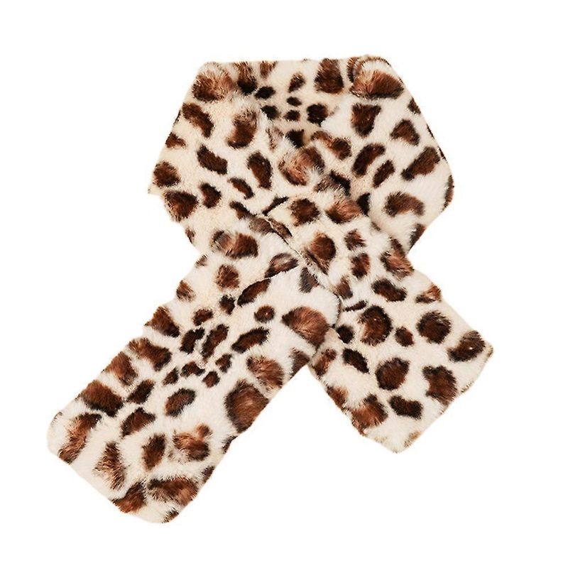 Leopard Scarf Thick Warm Scarf for Women Leisure Time 88x11cm Beige 1Pack | Fruugo SG