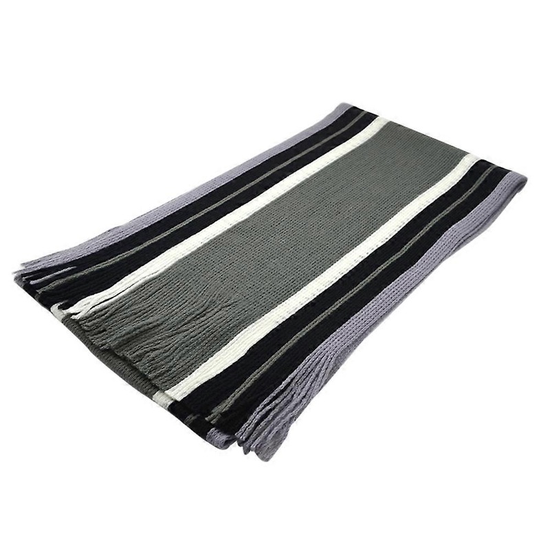 Men Retro Scarf Striped Knitted Winter Warm Neck Warmer Wrap Imitation Cashmere 1Pcs | Fruugo SG