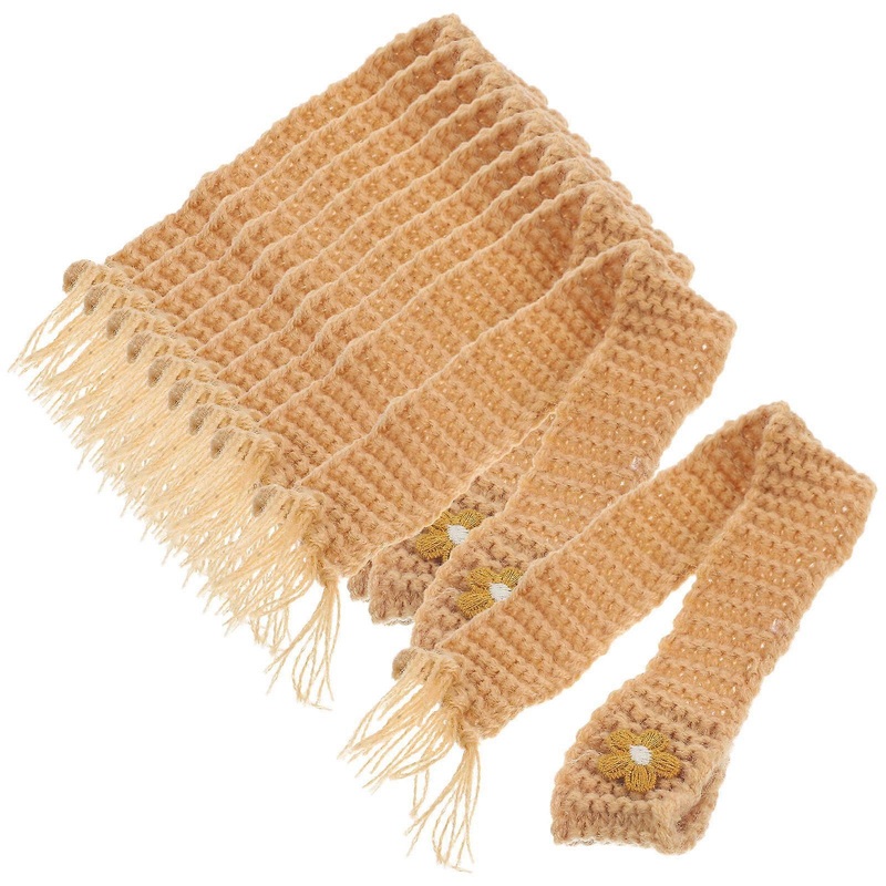 Miniature Scarves Diy Mini Scarf Craft Projects Khaki 28X2.5cm 10Pcs | Fruugo SG