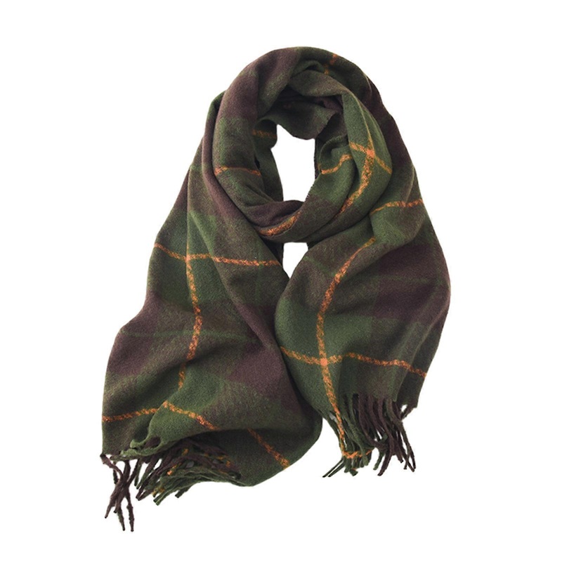 Scarfs for Women Winter Warm Scarf Classical Plaids Tassels Edge Oversized Soft Scarves Large Knitted Wrap Shawl  dark green | Fruugo SG