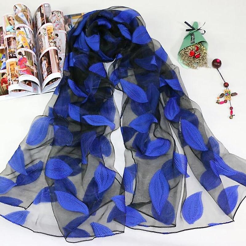 Silk Scarf Womens Summer Breeze Lightweight Sheer Wrap And Shawls Bandana Beach Organza Gauze Lace Hollow Scarf | Fruugo SG