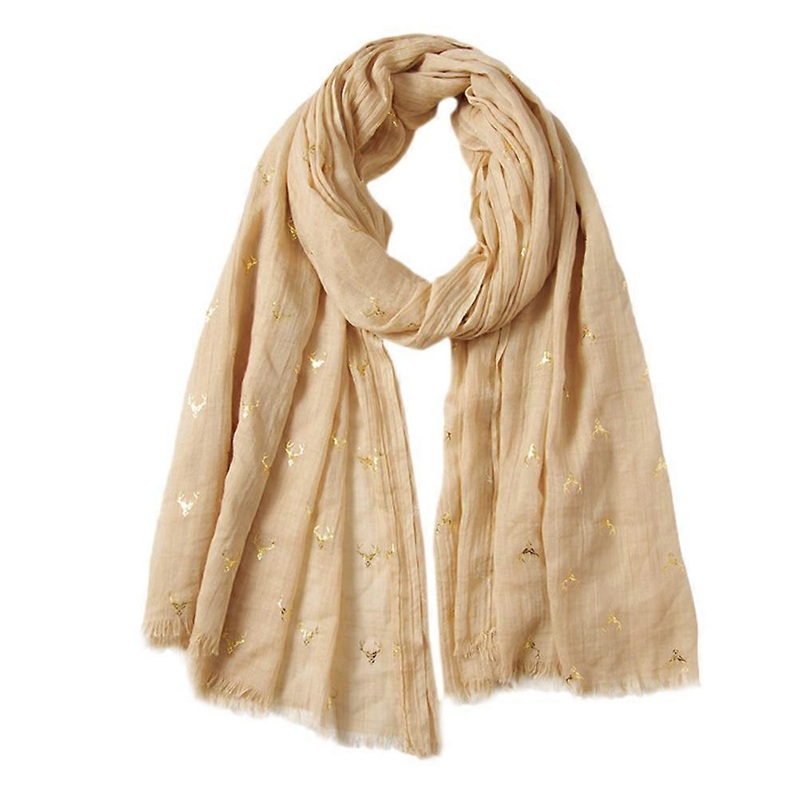 Small Scarf Unisex Warm and Comfortable Winter Scarf Christmas Deer Bronzing Cotton and Linen 180X100CM 1Pcs | Fruugo SG