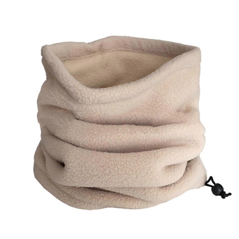 Unisex Winter Outdoor Solid Color Soft Thick Fleece Neck Warmer Gaiter Cover Hat | Fruugo SG