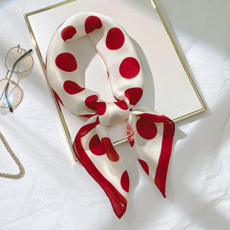 27.5 X 27.5 Women Square Silk Like Hair Scarf Head Sleeping Wrap Satin Headscarf, Yd03 Red-17 | Fruugo SG