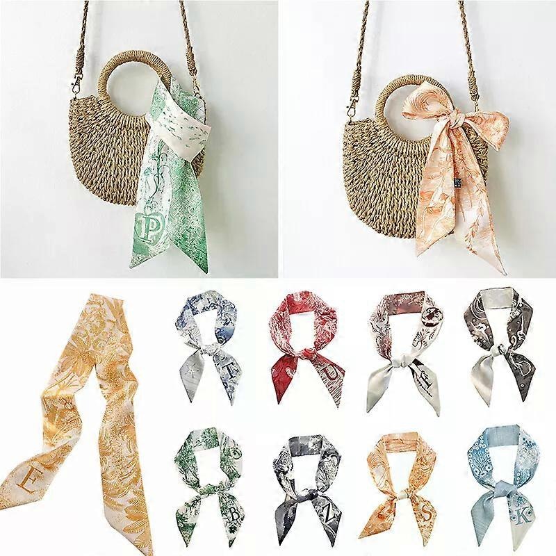 8PCS Women’s Small Scarf, Hair Tie Bandana Head Neck Scarf Handle Bag Band | Fruugo SG