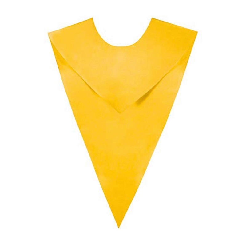 Academic Honoring Stole Adjustable Satined Fabric V Cut Design Collar for Graduation Seminars with Adult Child Sizes  Yellow | Fruugo SG