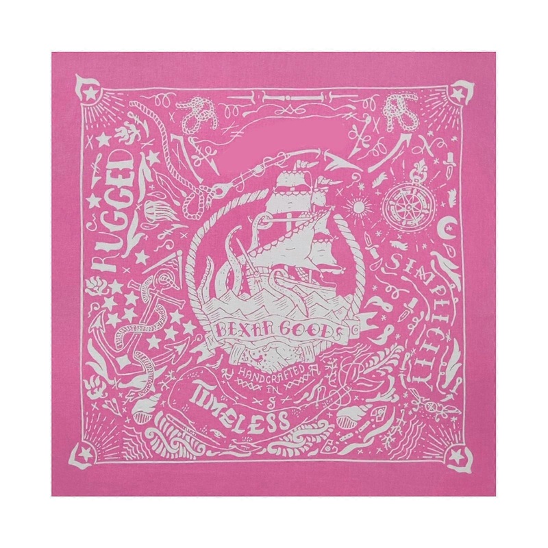 Classical Maritime Design Bandana Scarf Pink Cotton Head Cover Street Style Headscarf Accessory Unisex Kerchief | Fruugo SG