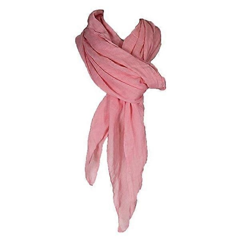 cotton solid color pleated linen scarf, fashion scarf, multicolor(C) | Fruugo SG