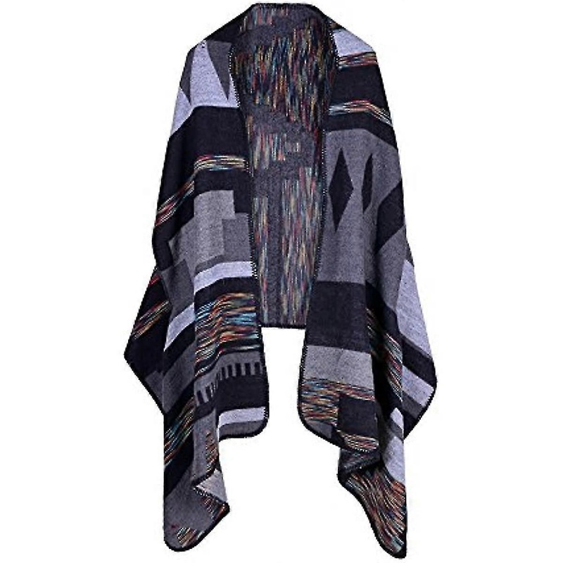 Eleopt Womens Warm F C Shawl Knitted Clothing Coat Blanket Ves Wraps (no 6) | Fruugo SG