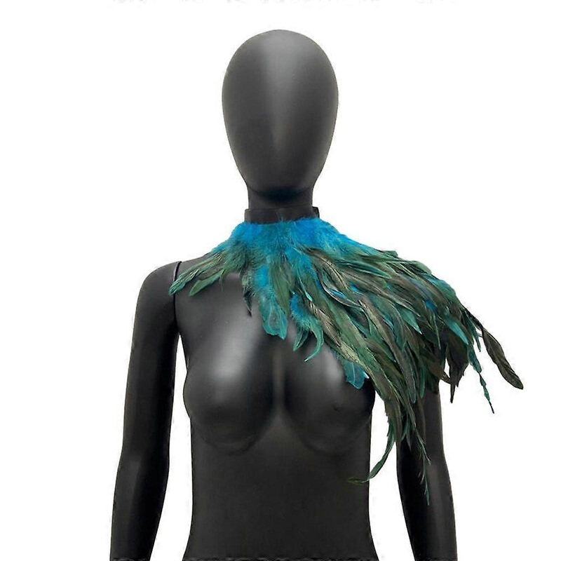 Fake Feather Shrug Shawl Shoulder Wrap Cape Soft Adjustable Retro Gothic Collar Cosplay Party Body Stage Performance Fake Collar Dancer Costume | Fruugo SG