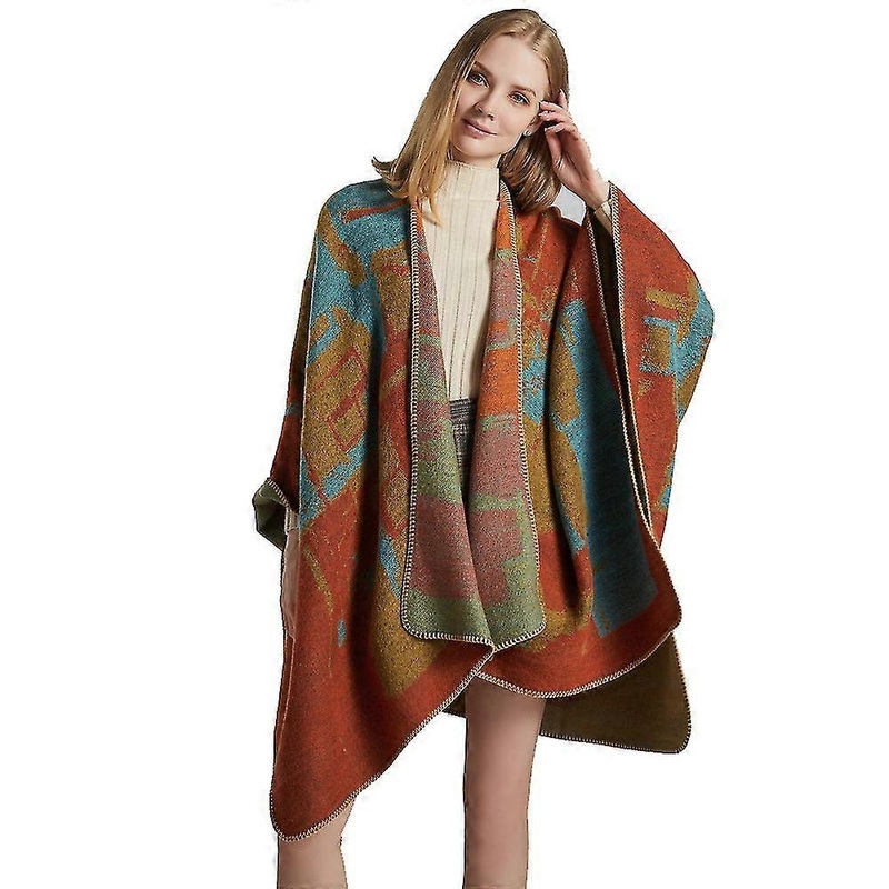Fashion women’s bohemian long geometric pattern shawl | Fruugo SG