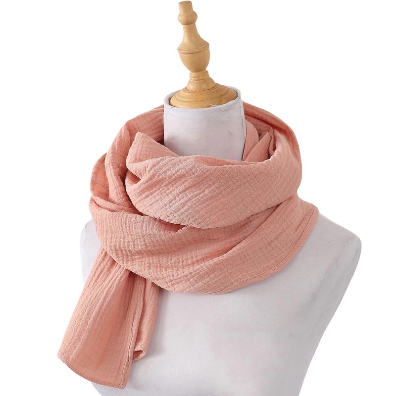 Multipurpose Cotton Muslin Shawl 2-Layer Headwrap Scarf Comfortable Breastfeeding Cloth Nursing Cover Shoulder Shawl  orange pink | Fruugo SG