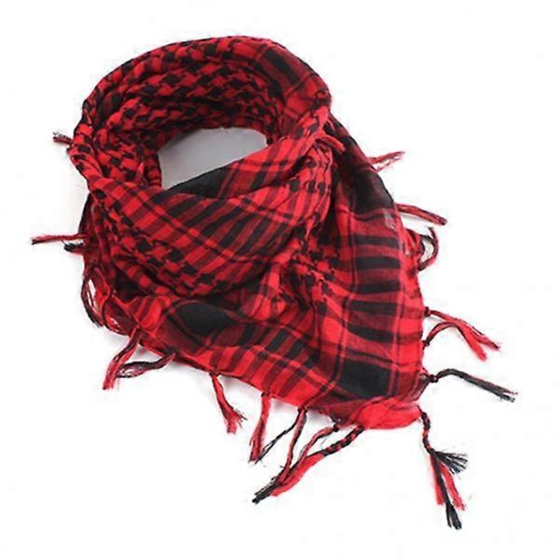 New Lightweight Plaid Tassel Arab Desert Shemagh Scarf (E) | Fruugo SG