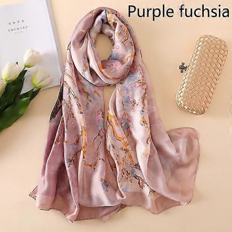 Over Size Spring Summer Women Silk Scarf Van Gogh Abstract Tree (C) | Fruugo SG