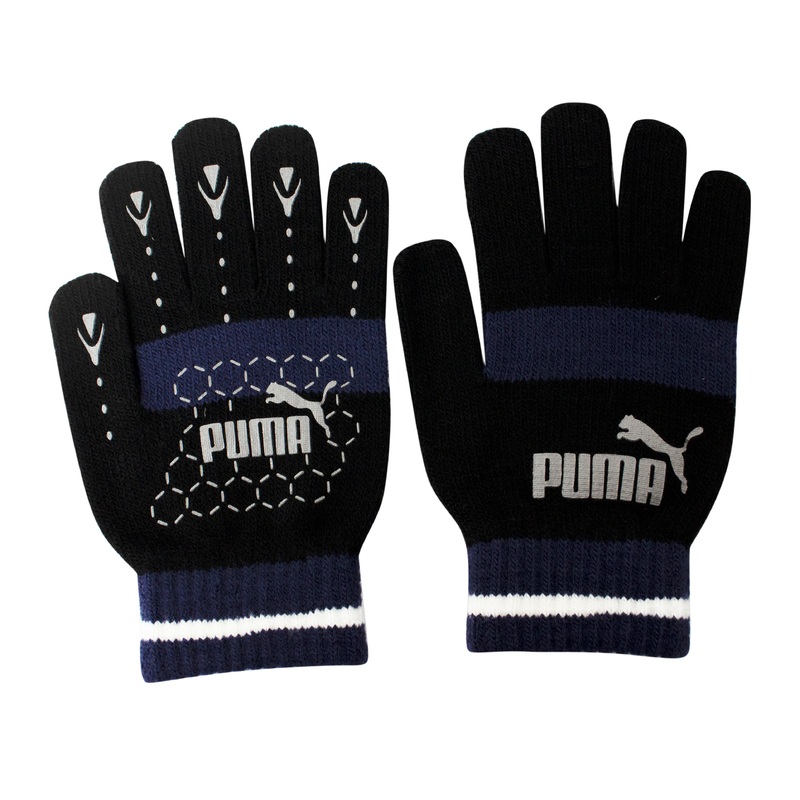 Puma No 1 Logo Cat Magic Winter Unisex Gloves 7G Black Blue 041504 01 | Fruugo SG